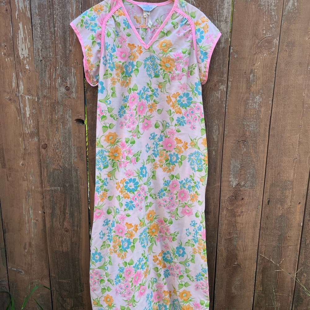 Sears Floral Chemise - Pink, Blue, Yellow